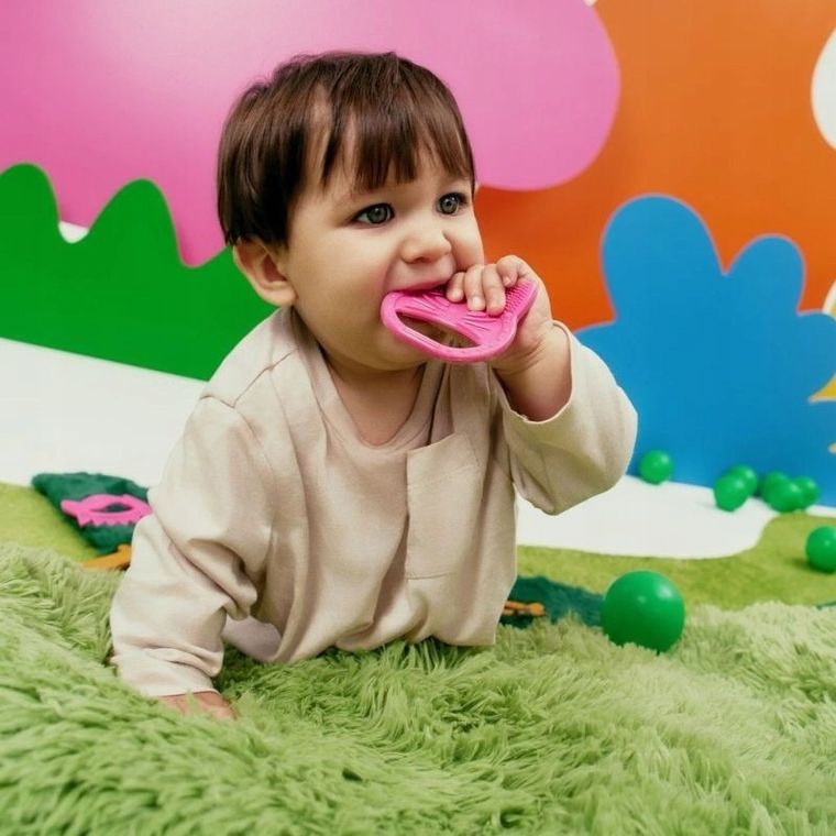 Luu Kids, Luuisa the Cat, gryzak dla dzieci, Pink