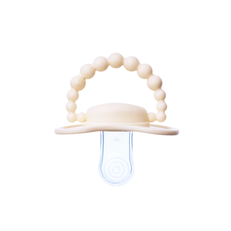 LUU Kids, smoczek pozycjonujący, American Cream, 0-3m