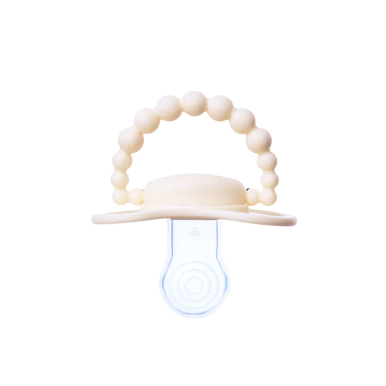 LUU Kids, smoczek pozycjonujący, American Cream, 3-6m