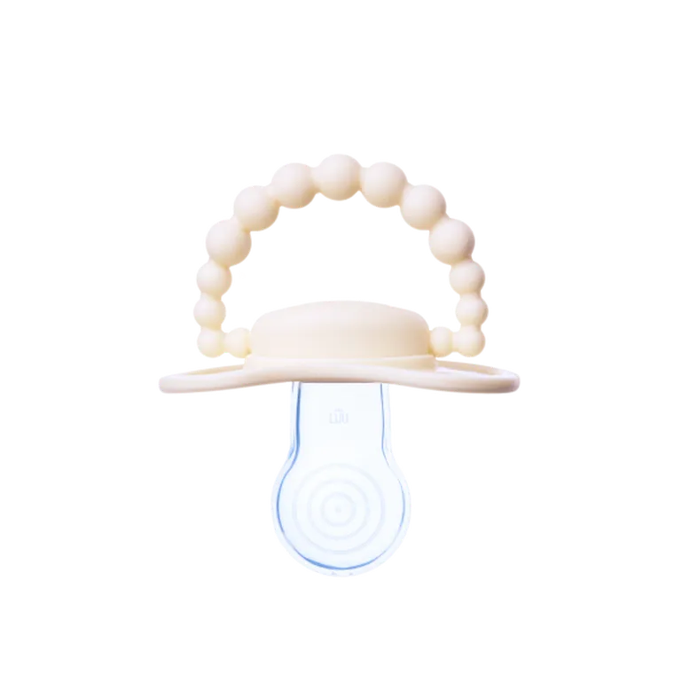 LUU Kids, smoczek pozycjonujący, American Cream, 6m+