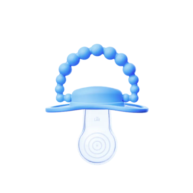 LUU Kids, smoczek pozycjonujący, Greek Sky, 6m+