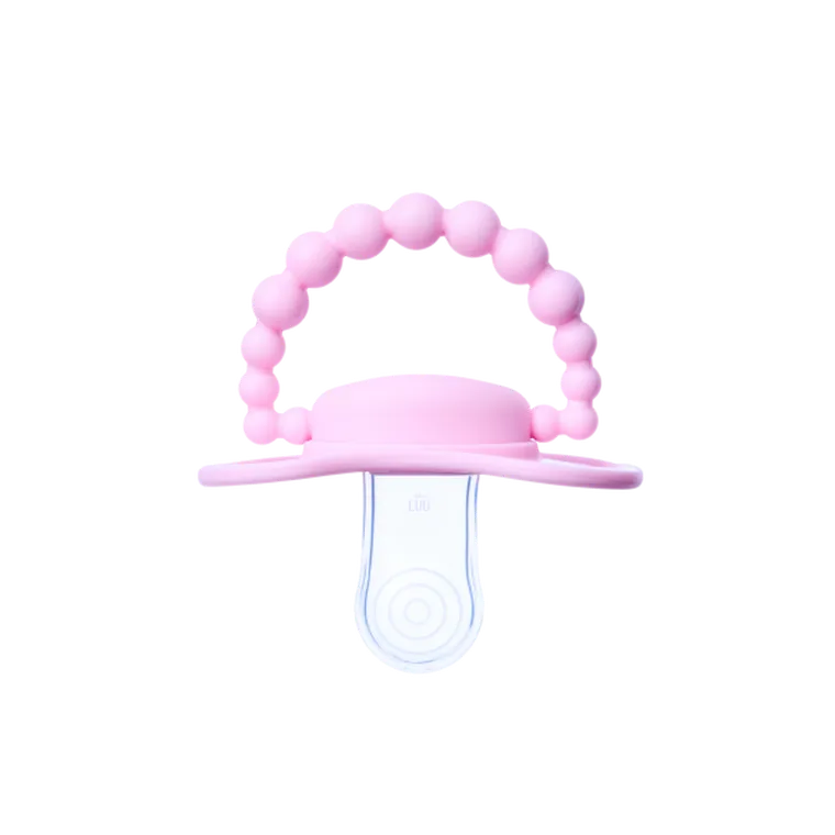 LUU Kids, smoczek pozycjonujący, Pink A Boo, 0-3m