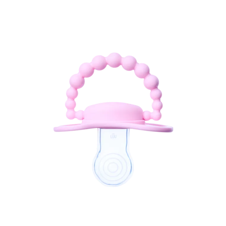 LUU Kids, smoczek pozycjonujący, Pink A Boo, 3-6m