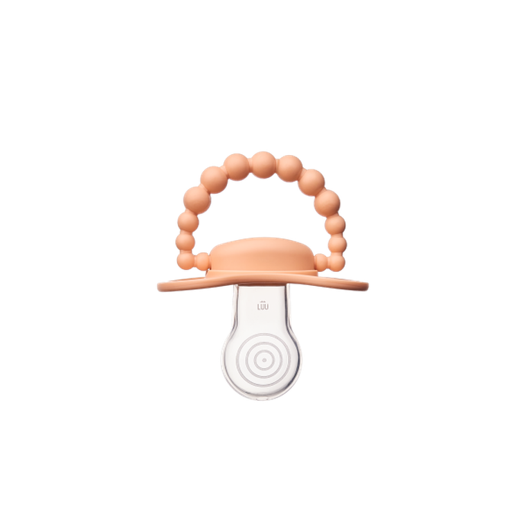 LUU Kids, smoczek pozycjonujący, Summer Apricot, 3-6m