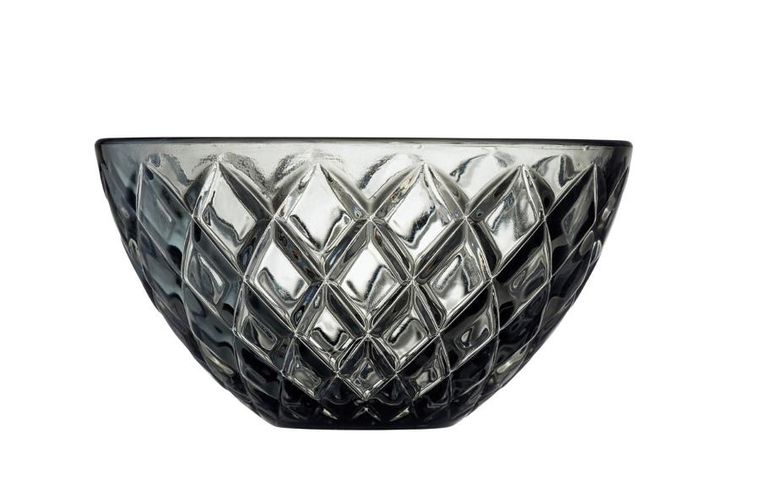 Lyngby Glas, miska Sorrento, 12 cm, 4 szt., szara
