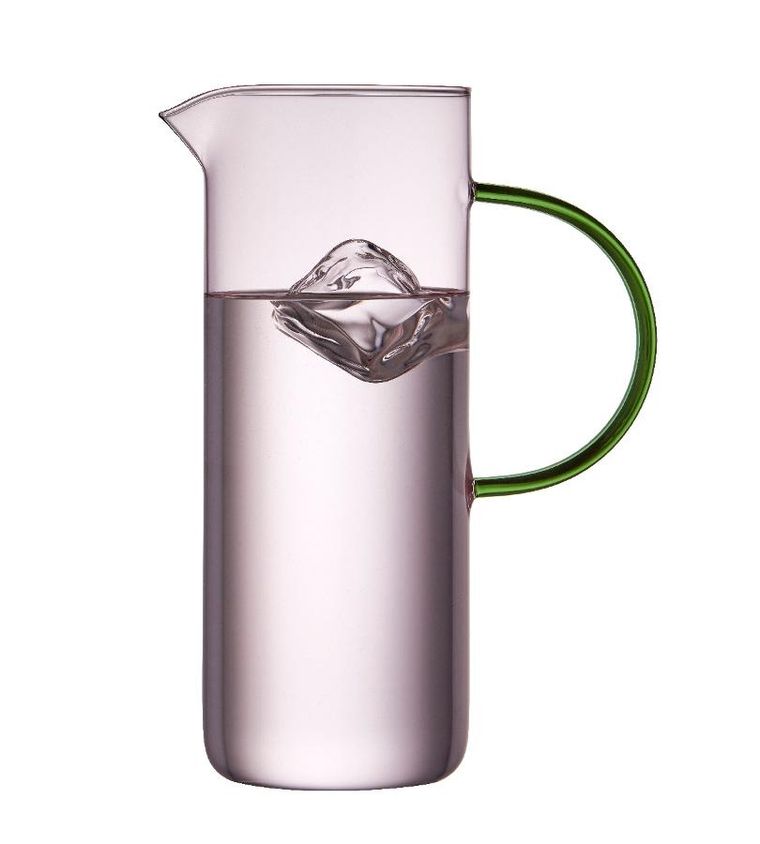 Lyngby Glas, Torino, dzbanek do wody, różowy, 1,1l