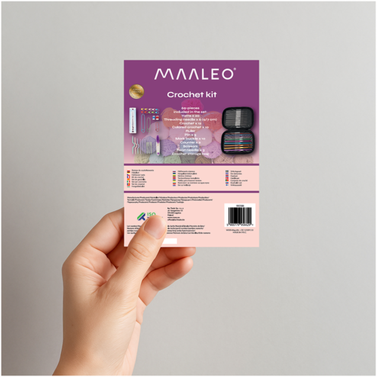 Maaleo, estaw do szydełkowania, 69 elementów