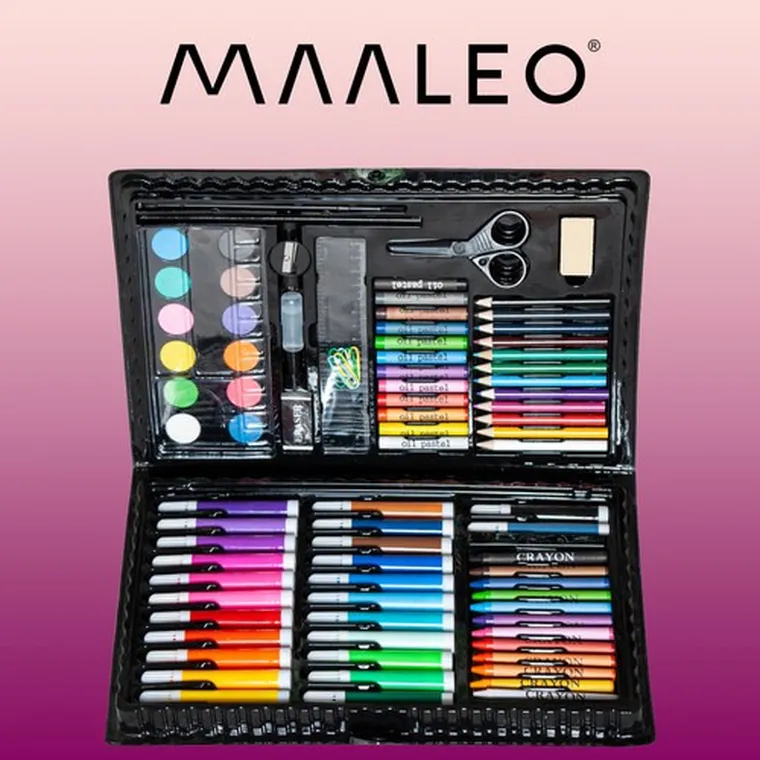 Maaleo, zestaw do malowania w walizce, 86 szt.