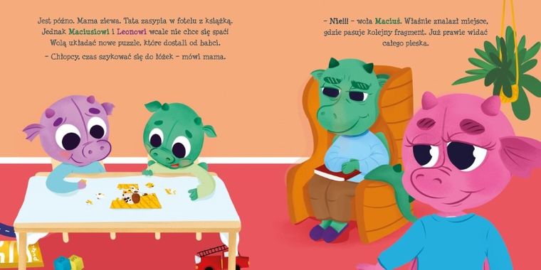 Maciuś i Leon zasypiają sami