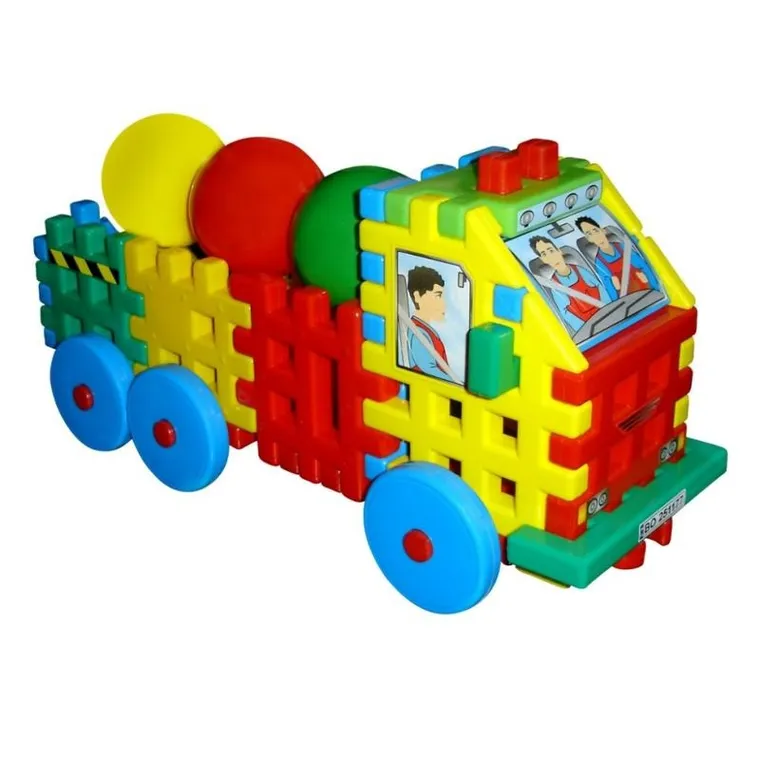 Macyszyn Toys, klocki konstrukcyjne, Ciężarówka z piłkami
