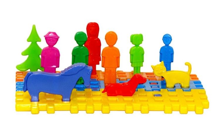 Macyszyn Toys, Szczęśliwa Rodzinka, klocki konstrukcyjne, 17 elementów