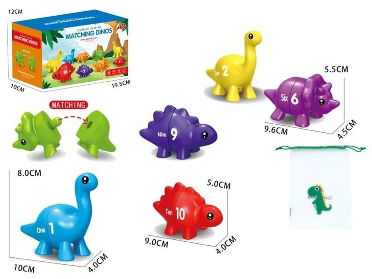 Madej, Dinozaury Cyferki, zestaw figurek edukacyjnych