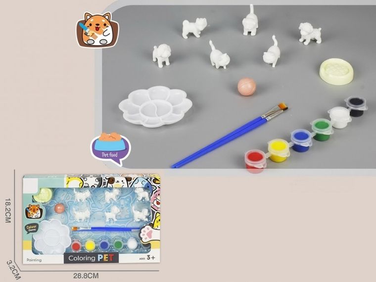 Madej, zestaw figurek do malowania, zwierzątka