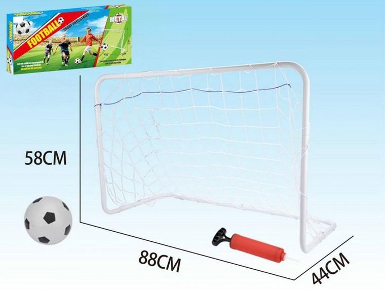Madej, zestaw piłkarski z bramką, 58-88-44 cm