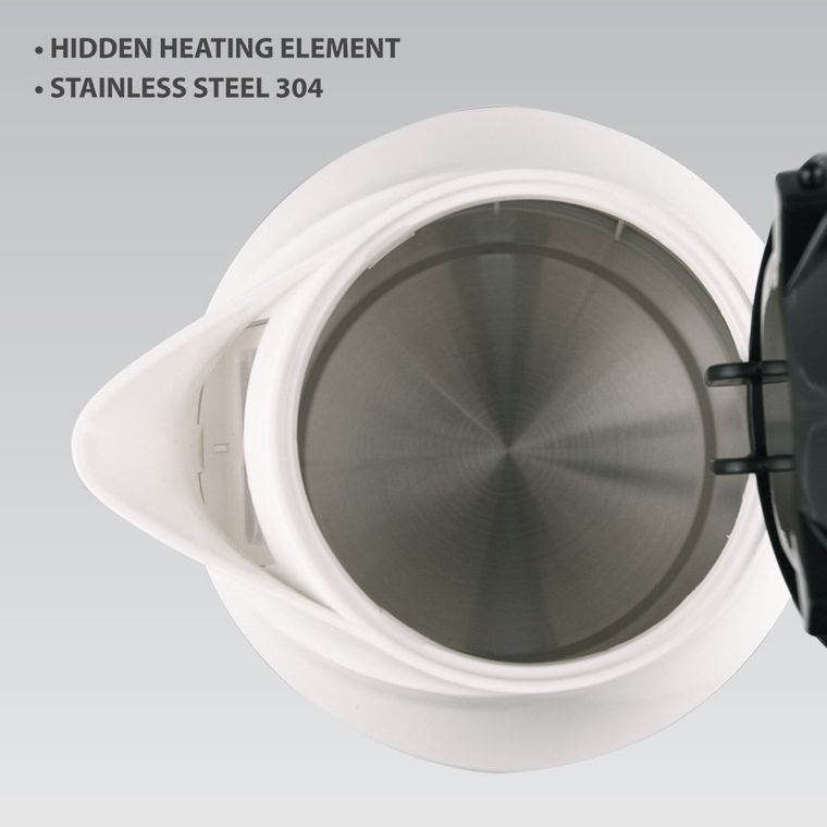 Maestro, czajnik elektryczny, biały, 1,7l, 2000W, MR-041