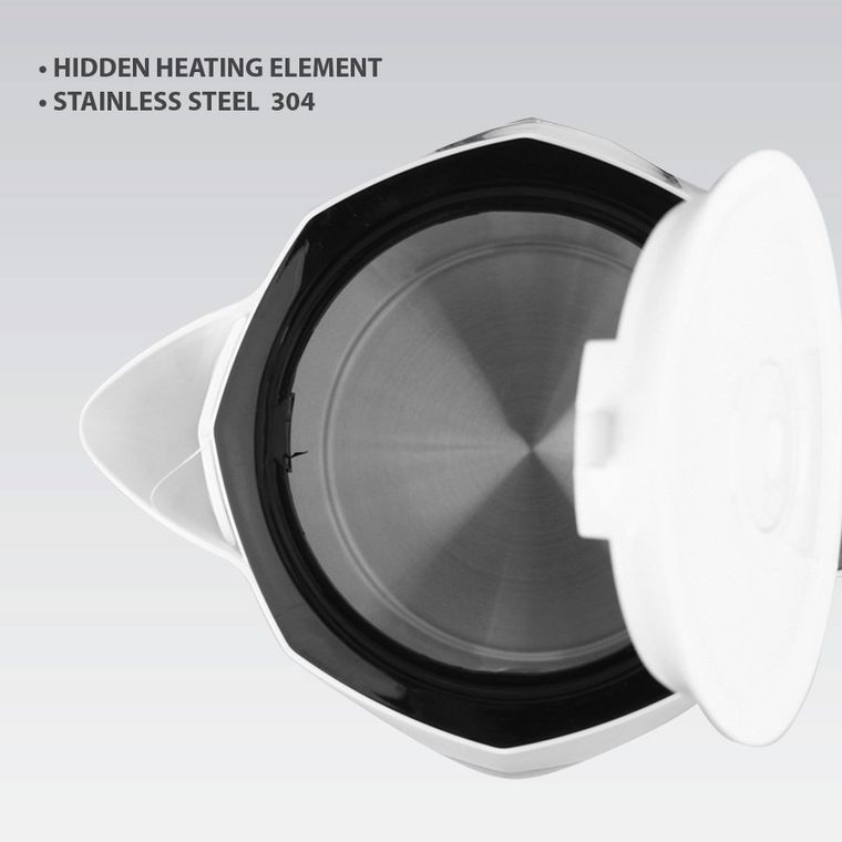 Maestro, czajnik elektryczny, biały, 1,8l, 2000W, MR-058