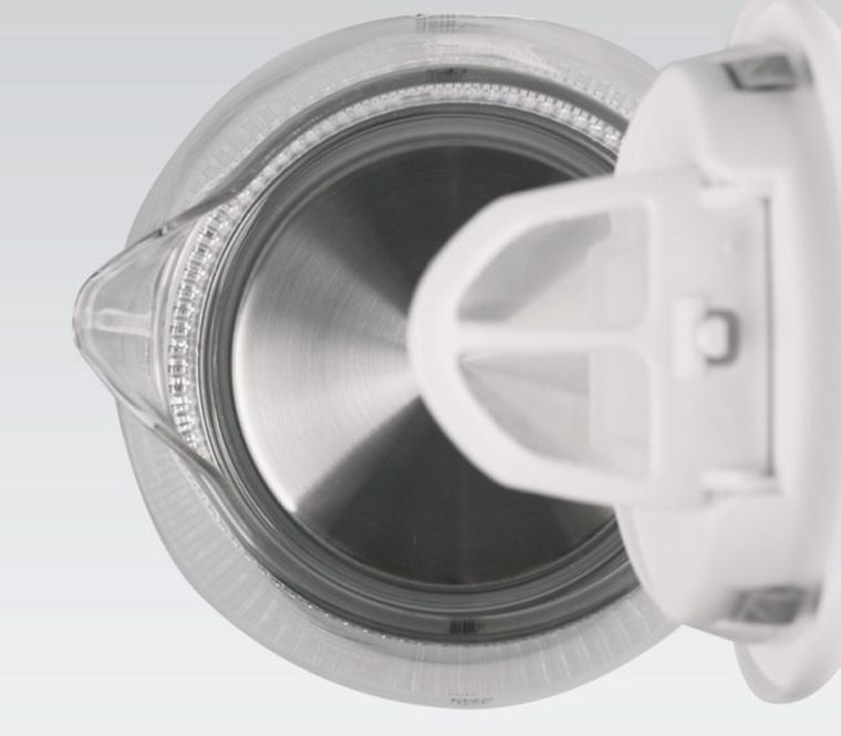 Maestro, czajnik elektryczny, szklany, biały, 1,7l, 2200W, MR-063