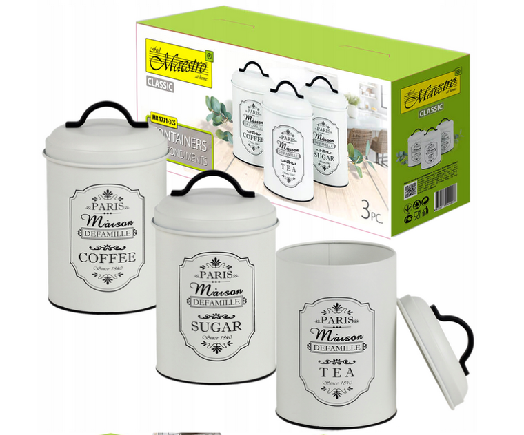 Maestro, zestaw pojemników, Paris Maison