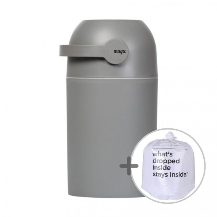 Magic, pojemnik na pieluchy, grafitowy + worki