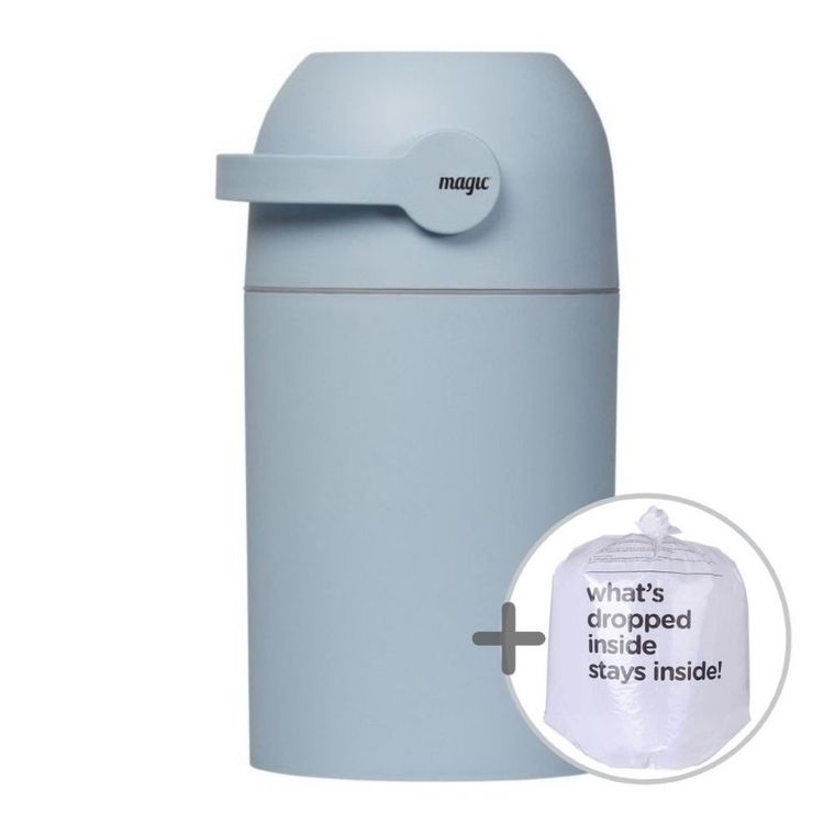 Magic, pojemnik na pieluchy, niebieski + worki