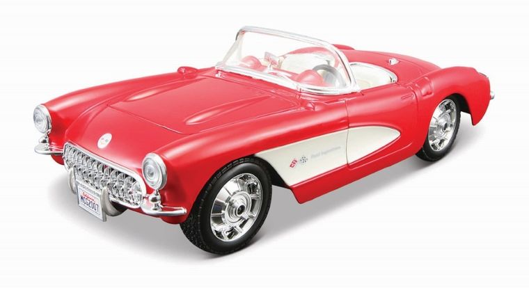 Maisto, Assembly Line, 1957 Chevrolet Corvette, samochód do składania w skali 1:24