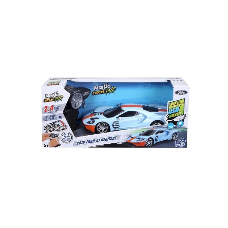 Maisto Tech, 2019 Ford Gt Heritage, pojazd zdalnie sterowany, 1:24
