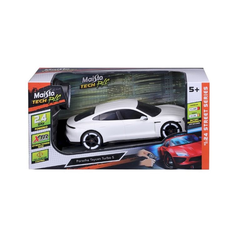 Maisto Tech, Porsche Taycan Turbo, model zdalnie sterowany, 1:24