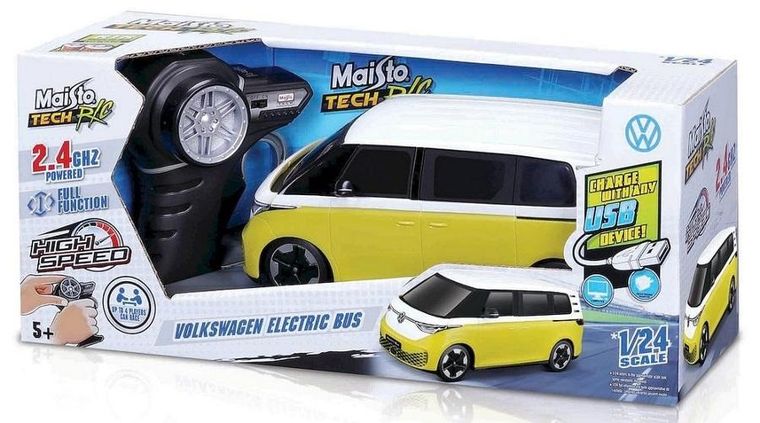 Maisto Tech, Volkswagen Electric Bus, model pojazdu, zdalnie sterowany, 1:24