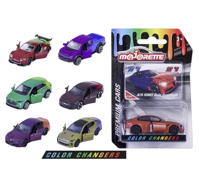 Majorette, Color Change, model pojazdu, resorak, 1:64, 1 szt.
