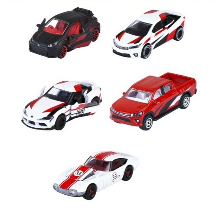 Majorette, Japan Racer, Toyota, modele pojazdów, 1:64, 5 szt.