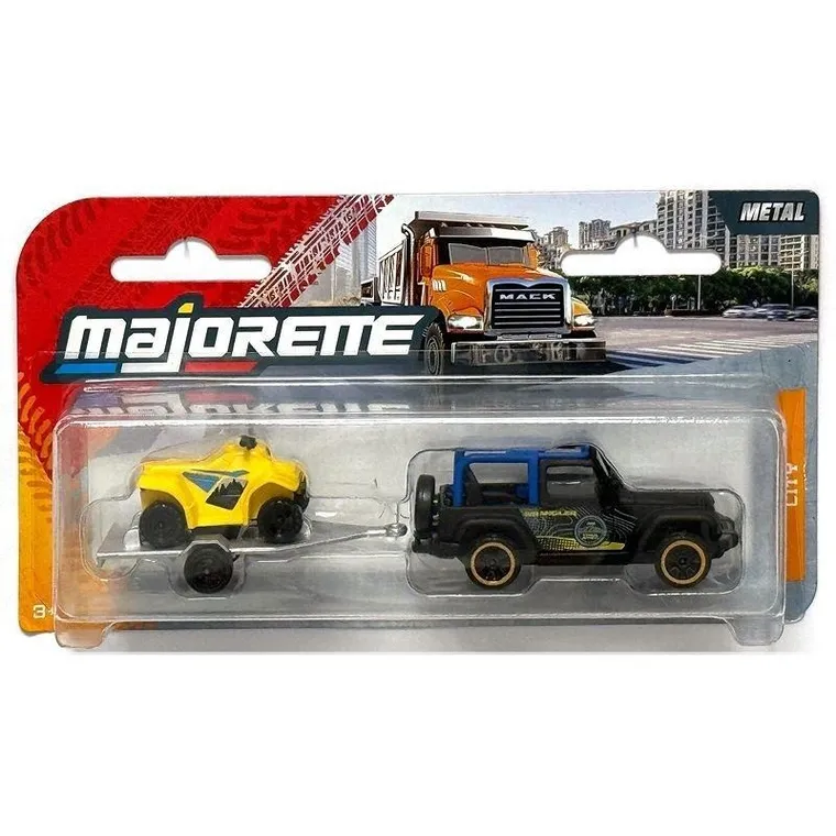 Majorette, pojazd z przyczepą, model pojazdu, resorak, 1 szt.