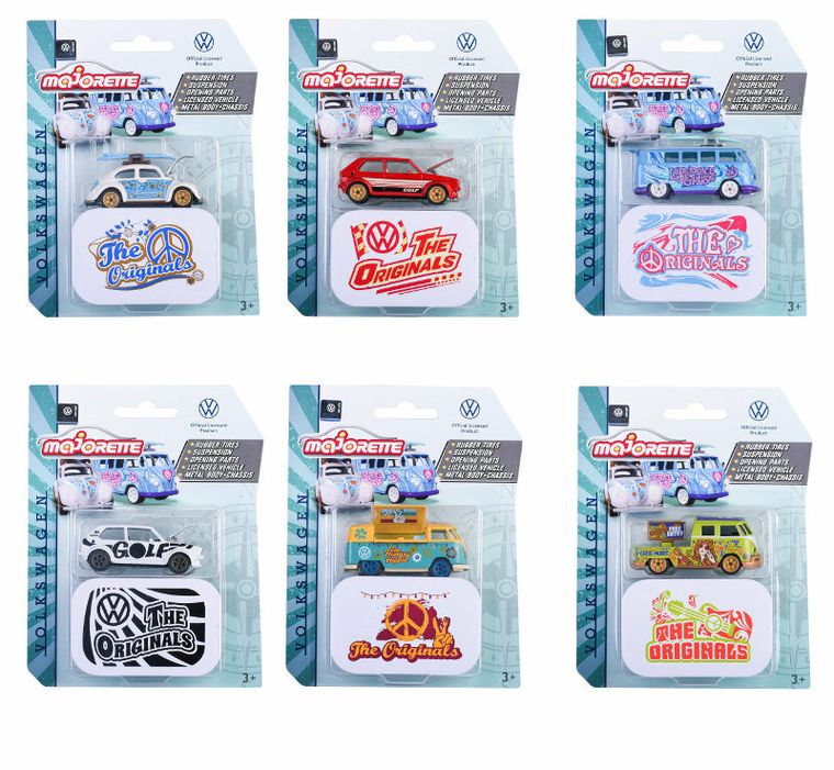 Majorette, Volkswagen Deluxe Cars, model pojazdu, resorak, 1:64, 1 szt.