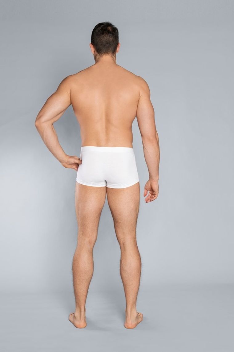 Majtki bokserki męskie, białe, Apollo, Italian Fashion