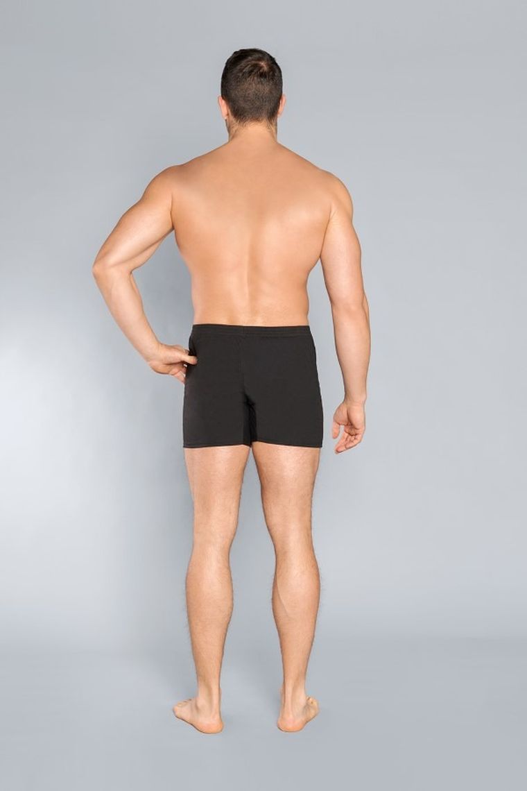 Majtki bokserki męskie, czarne, Baster, Italian Fashion