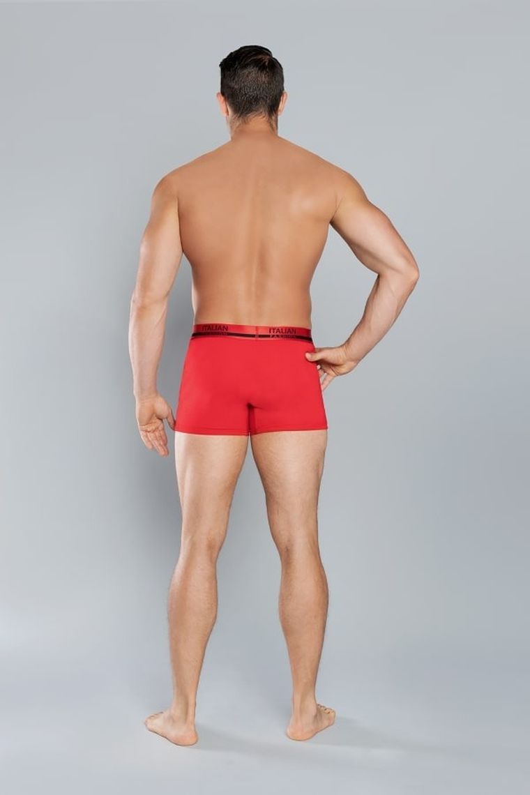 Majtki bokserki męskie, czerwone, Rafael, Italian Fashion
