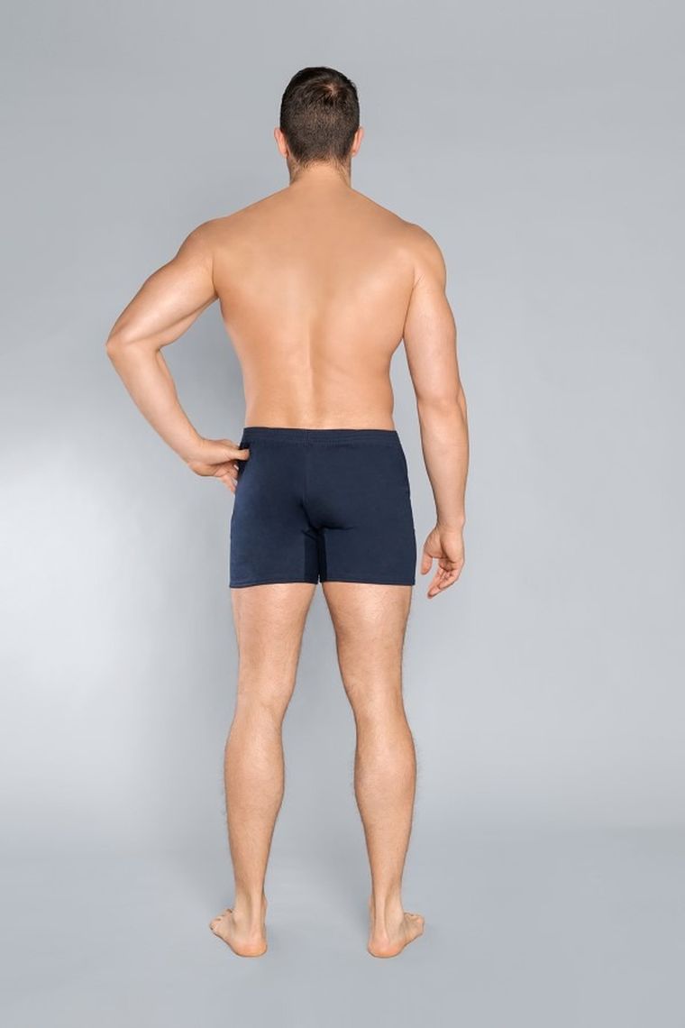Majtki bokserki męskie, granatowe, Baster, Italian Fashion