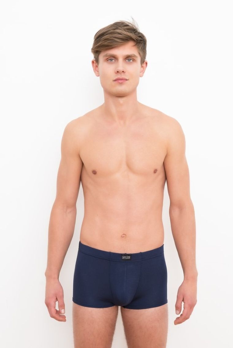 Majtki bokserki męskie, granatowe, Dallas, Italian Fashion
