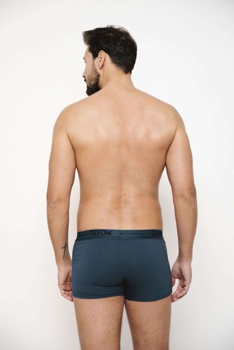 Majtki bokserki męskie, zielone, Umberto, Italian Fashion