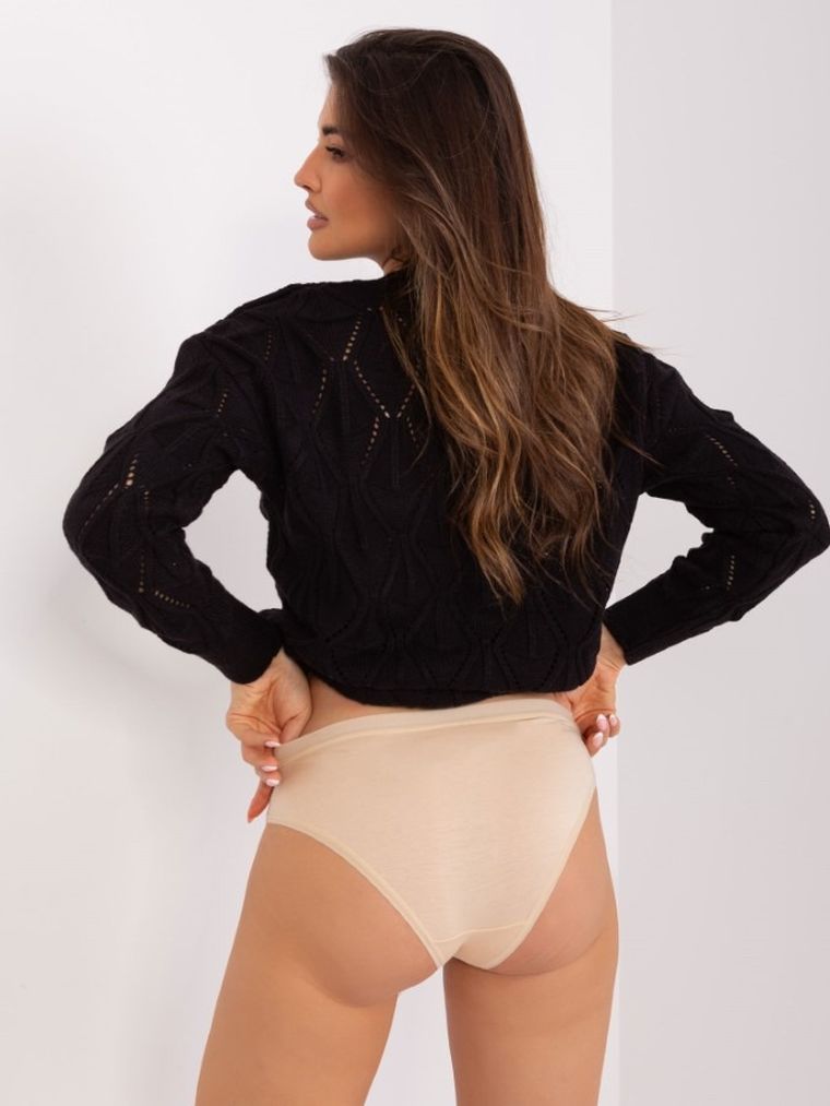 Majtki figi damskie, beżowe, Berrak