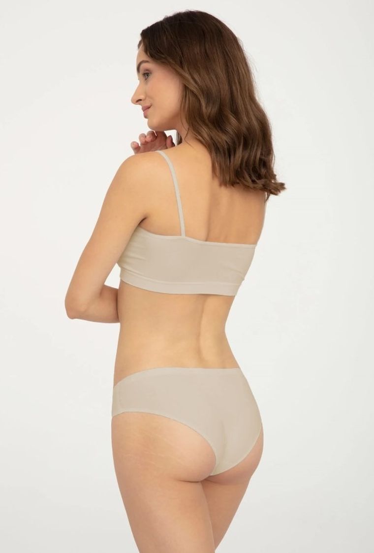 Majtki figi damskie, beżowe, Mini Bikini Ultra Comfort, Gatta