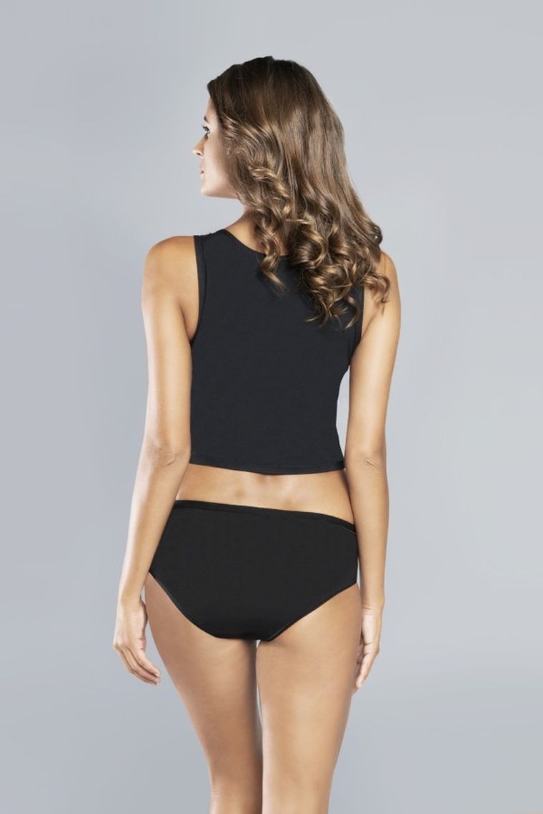 Majtki figi damskie, czarne, Ibiza, Italian Fashion