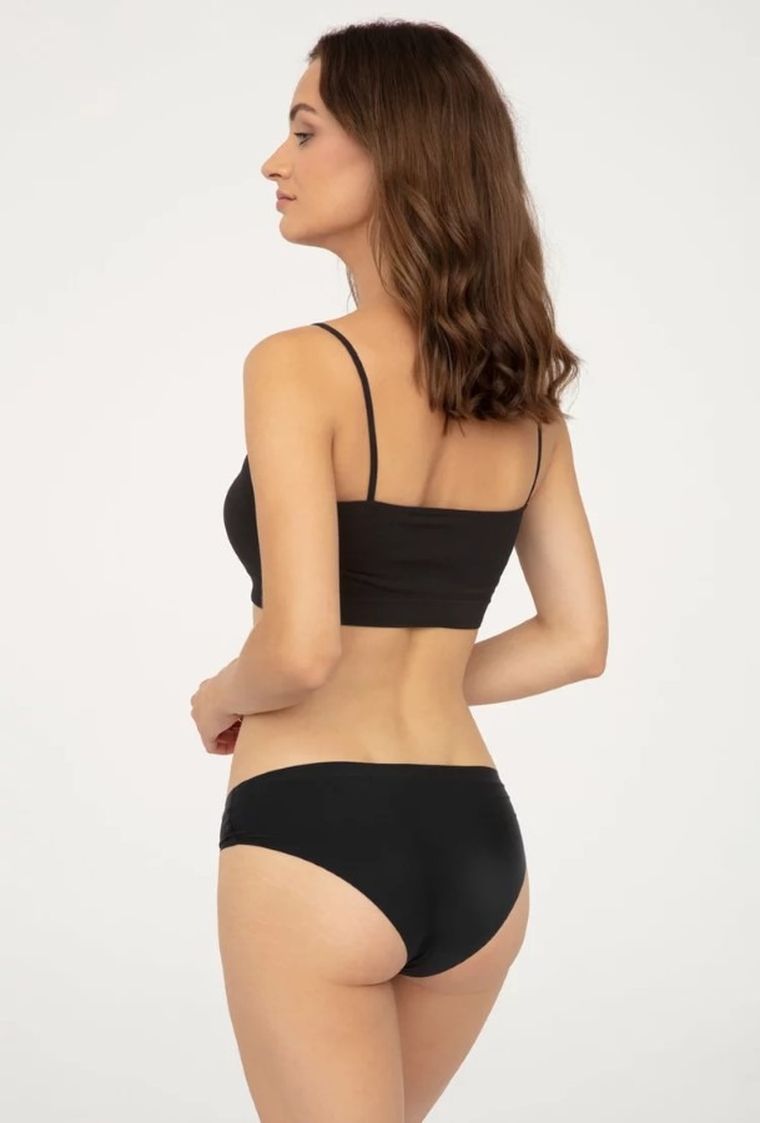 Majtki figi damskie, czarne, Mini Bikini Ultra Comfort, Gatta