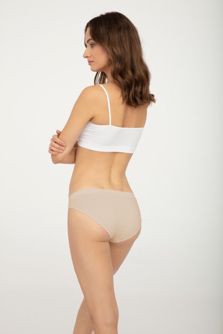 Majtki figi damskie, jasnobeżowe, Bikini Queenie, Gatta