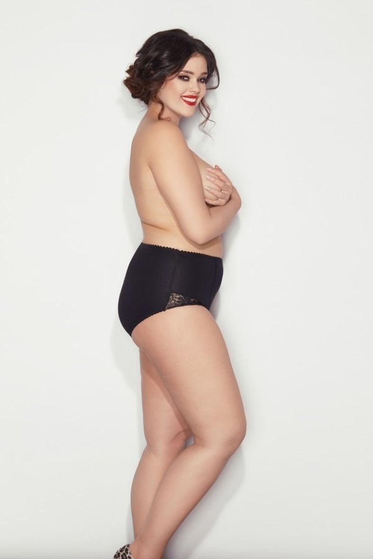 Majtki figi damskie, modelujące, czarne, Ela, Mitex