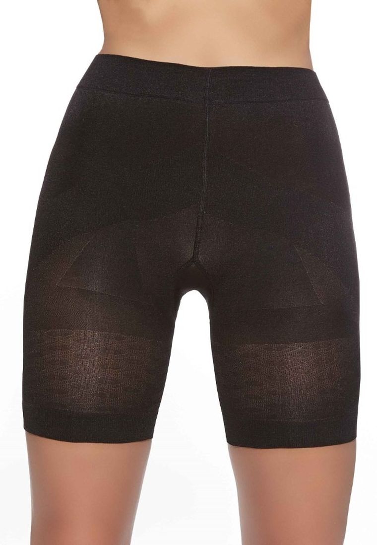 Majtki reformy damskie, wyszczuplające, czarne, Bas Bleu