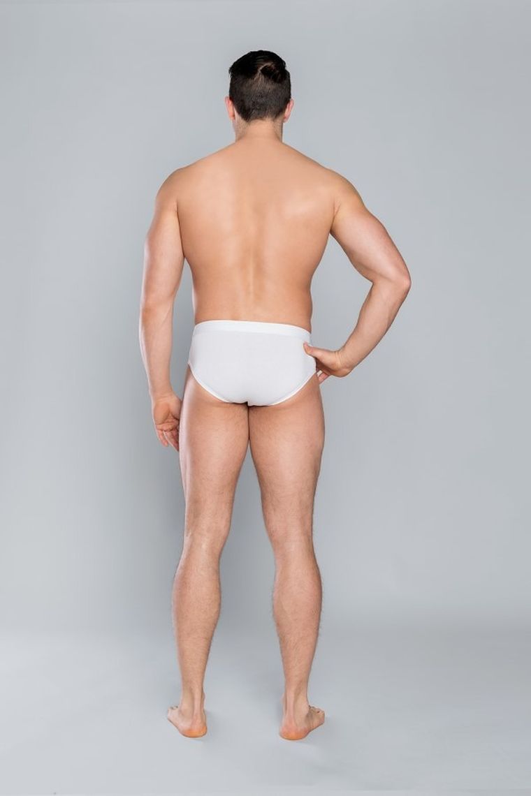 Majtki slipki męskie, białe, Ikar, Italian Fashion