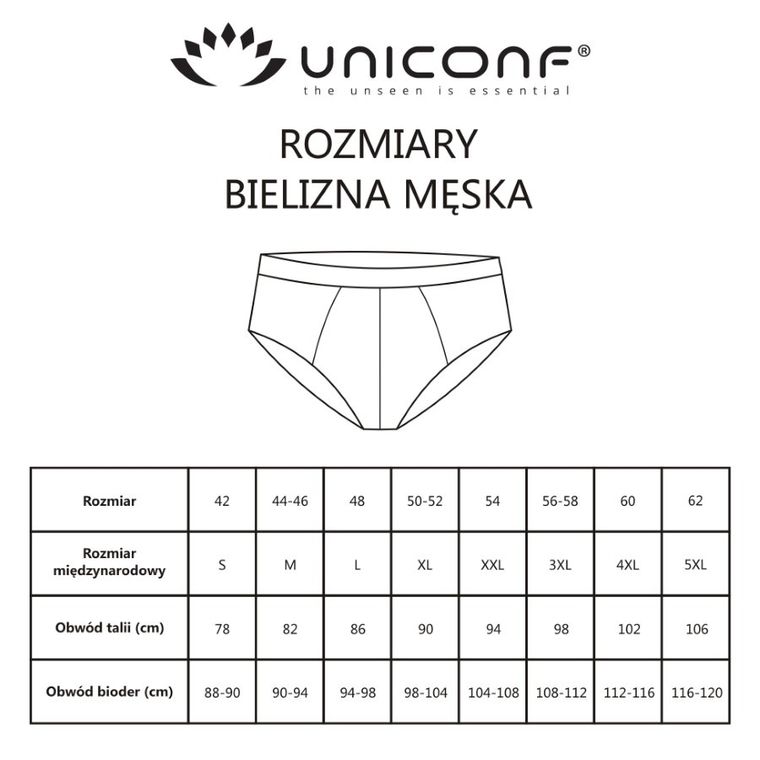 Majtki slipki męskie, granatowe, zestaw, 3 szt., Uniconf
