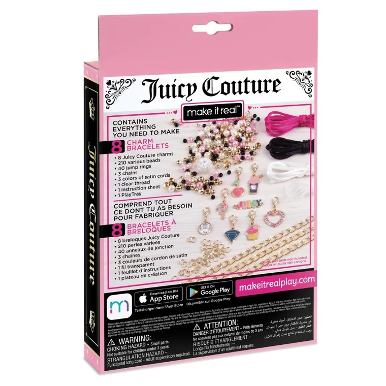Make it Real, Juicy Couture, Mini Pink & Precious, zestaw do tworzenia bransoletek