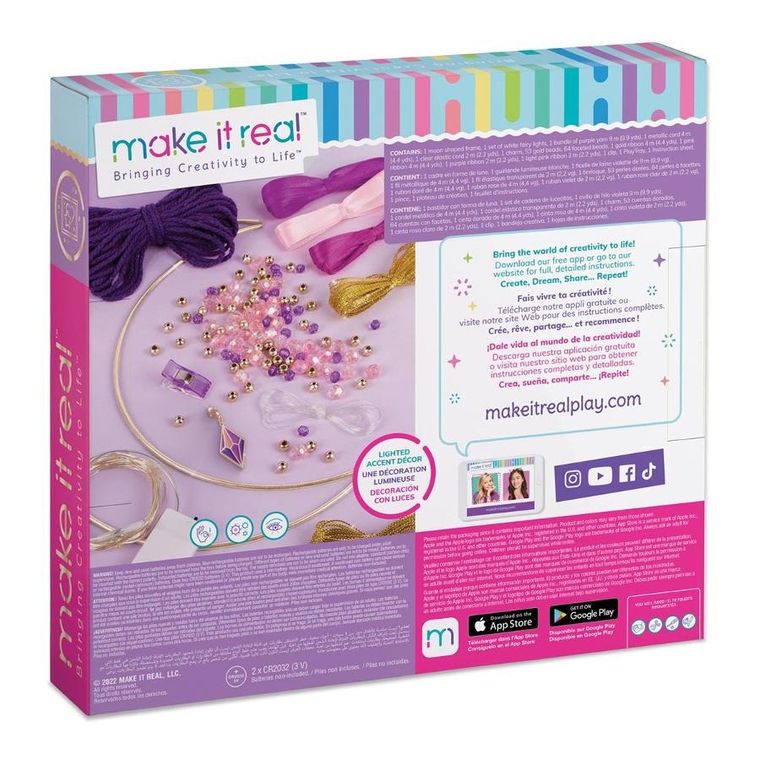 Make it Real, łapacz snów ze światełkami, zestaw kreatywny