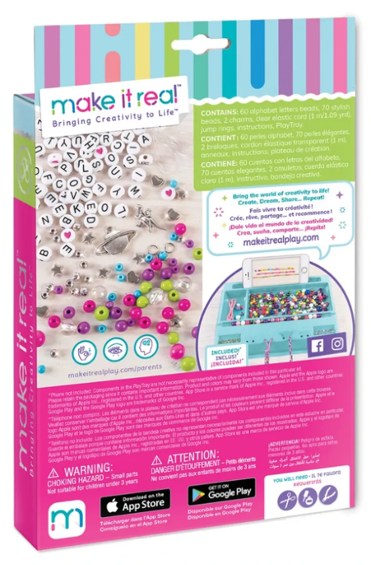 Make it Real, Literki alfabetu, zestaw do tworzenia bransoletek